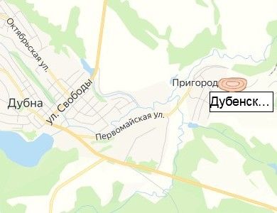 Дубенский карьер на карте