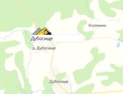 Карьер Дубосище на карте
