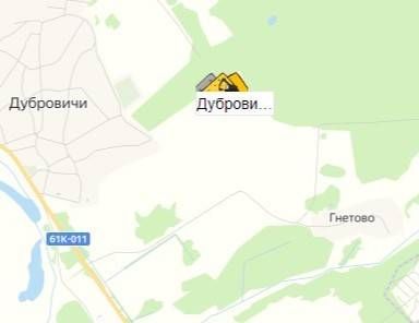 Карьер Дубровичи на карте