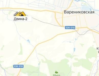 карьер Двина-2 на карте