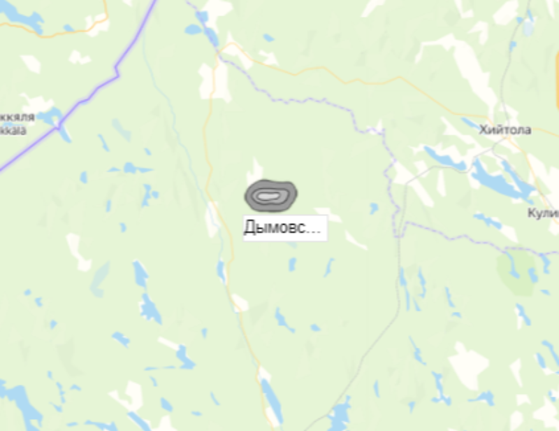 Добыча гранита Дымовское на карте