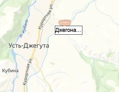 карьер Джегонасский на карте