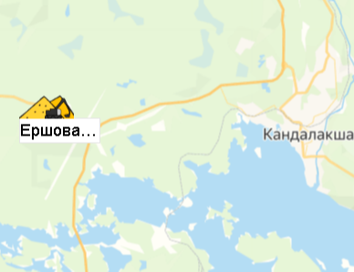 Ершовасна-Песчаный карьер на карте