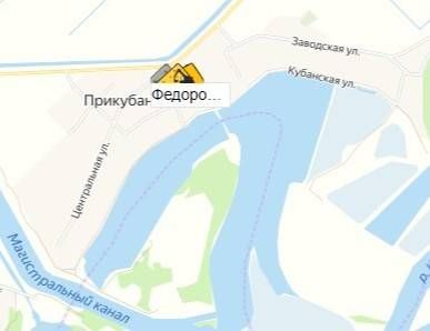 Федоровский гидроузел на карте