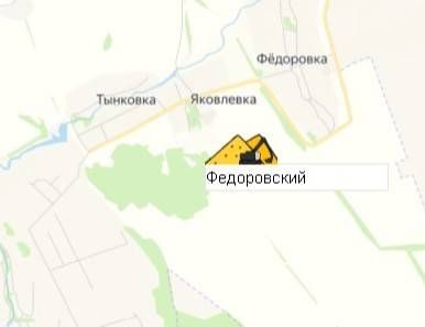 Карьер Федоровский на карте