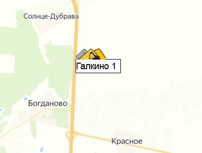 карьер  Галкино 1 на ккарте