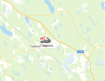 карьер Гаврилово ПНК на карте