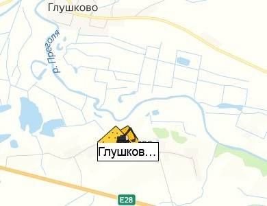 Глушково карьер на карте