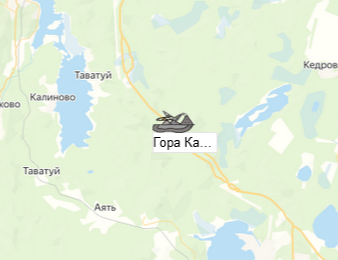 Гора Калиновая  на карте