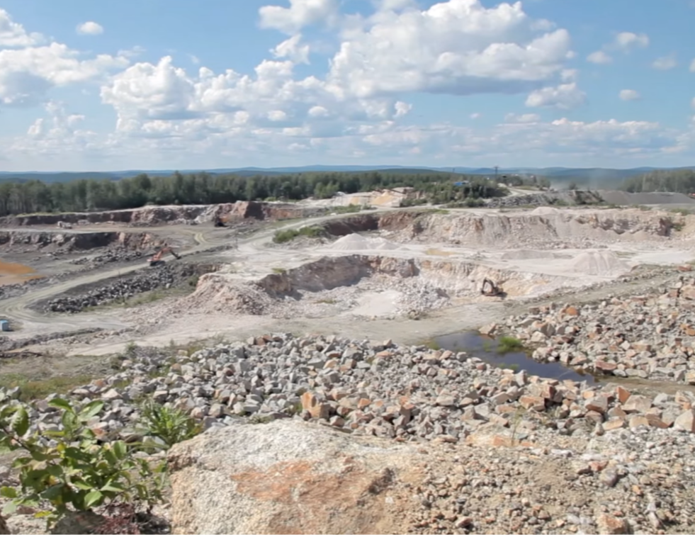 карьер Гора Хрустальная Свердловская область