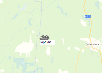 Гора железная карьер на карте