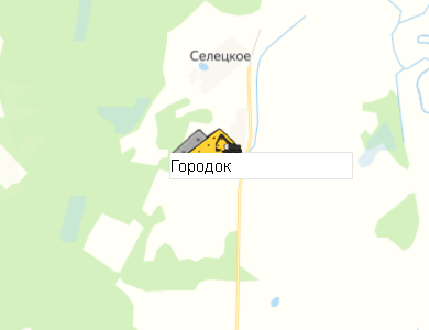Карьер Городок на карте
