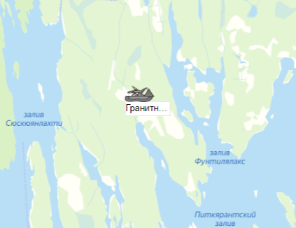 Карьер Гранитная гора на карте