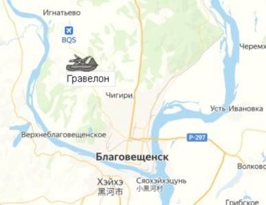 Карьер Гравелон на карте