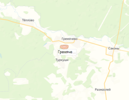 Гремячевский карьер на карте