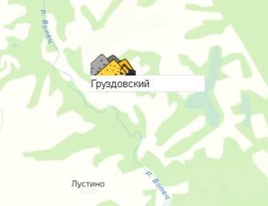 Карьер Груздовский на карте