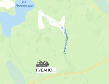 Карьер Губановское на карте