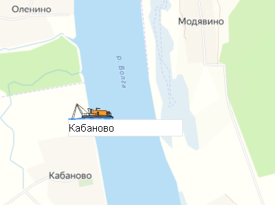 Кабаново на карте
