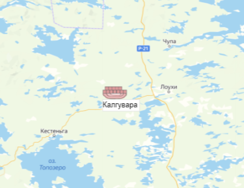 Калгувара месторождение на карте