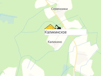 Карьер Каликинское на карте