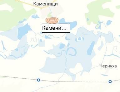 Каменищинский  карьер на карте