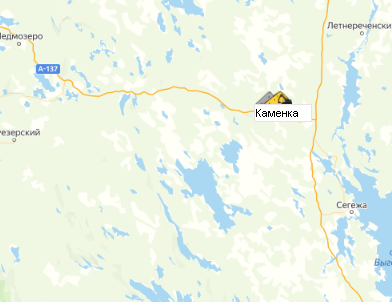 Карьер Каменка на карте