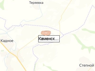 Каменский горный карьер на карте