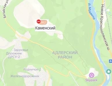 карьер Каменский на карте