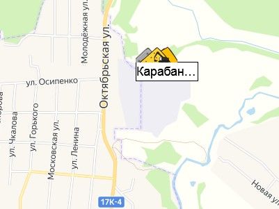 карьер Карабаново 1 на карте