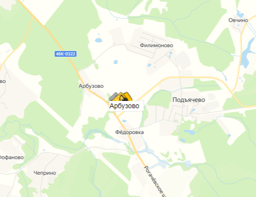 Карьер Арбузово на карте