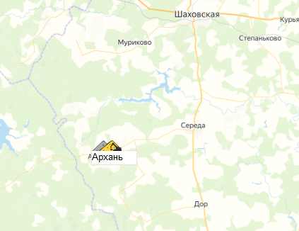 карьер Архань на карте