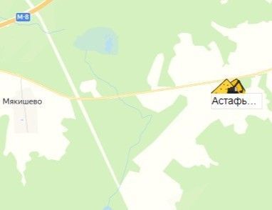 карьер Астафьево на карте