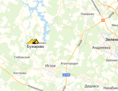 карьер Бужарово  на карте