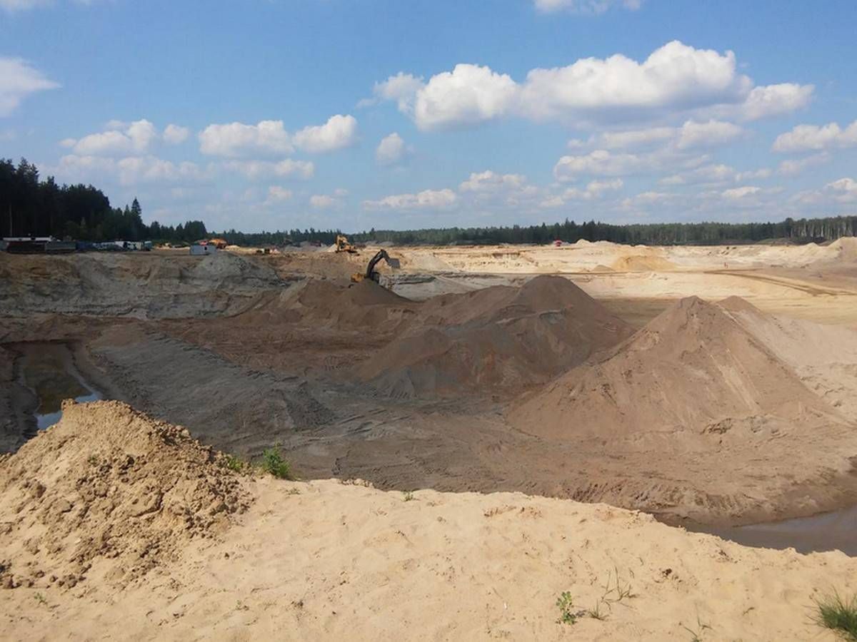 Коркино карьер в Тосненском районе