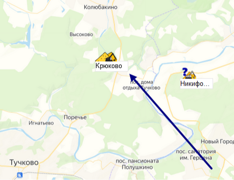карьер Крюково на карте