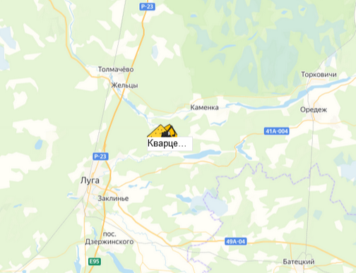 карьер Шалово на карте