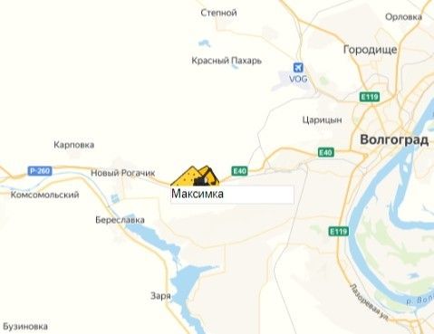карьер Максимка на карте
