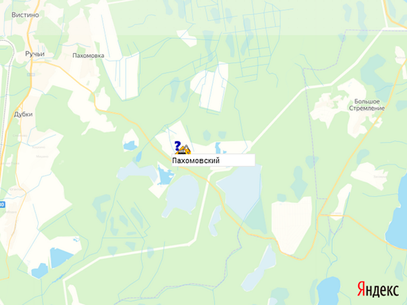 карьер Пахомовский  на карте