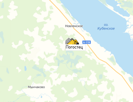 карьер Погостец-Климово на карте