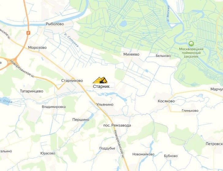 Карьер Старниково-2 на карте