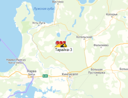 Тарайка-3 Карьер на карте