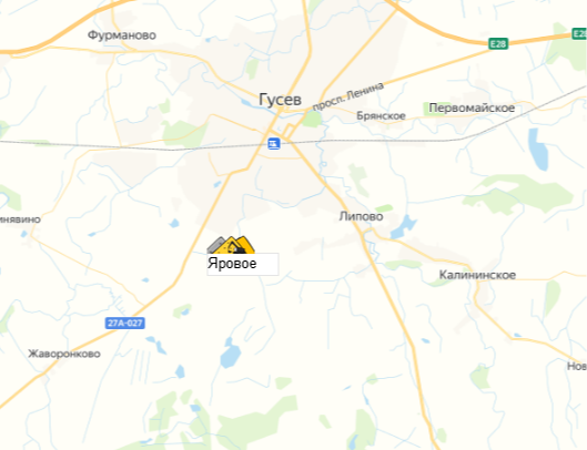 карьер Яровое на карте