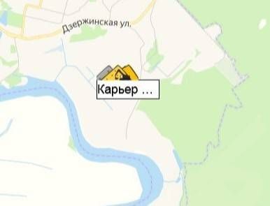 Карьер ЗИЛ на карте