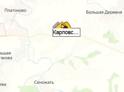 карьер Карповский на карте