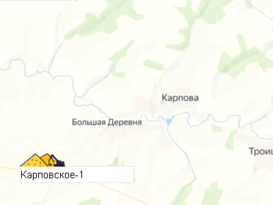 Карьер Карповское-1  на карте
