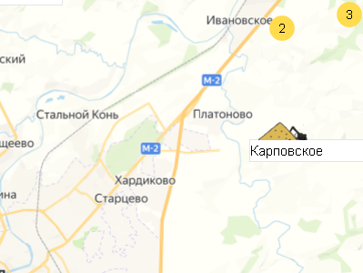 Карьер Карповское на карте