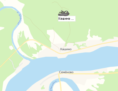 Карьер Кашина Гора-1 на карте