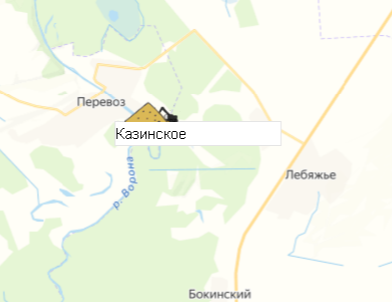 Карьер Казинское на карте