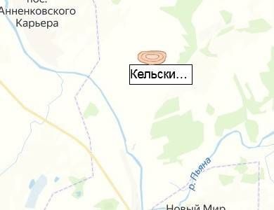 Кельский Карьер на карте