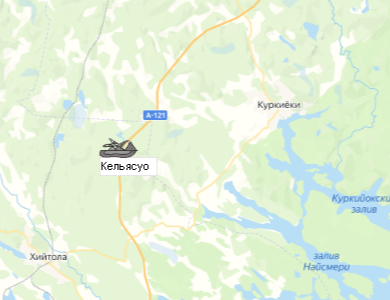 Карьер Кельясуо на карте